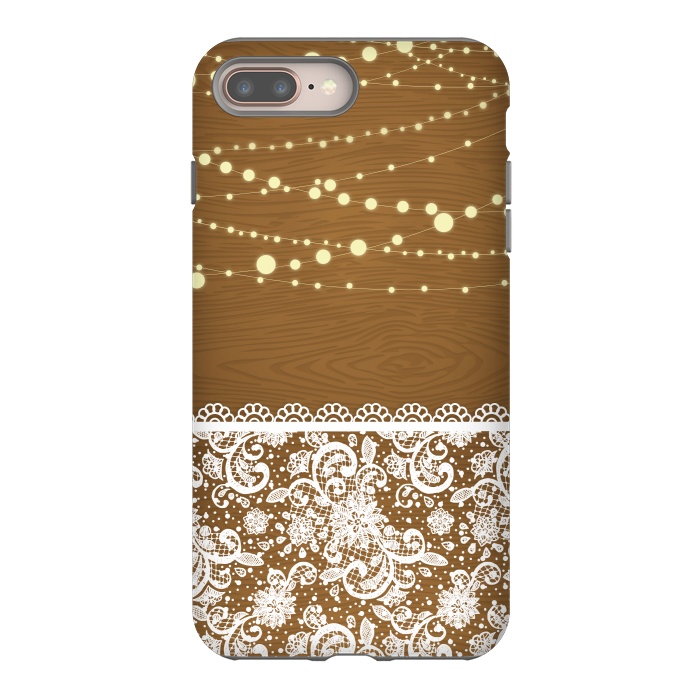 iPhone 8 plus StrongFit String Lights & Lace by Quirk It Up