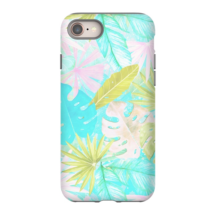 iPhone 8 StrongFit Soft Pastel Aloha Tropical Jungle by  Utart