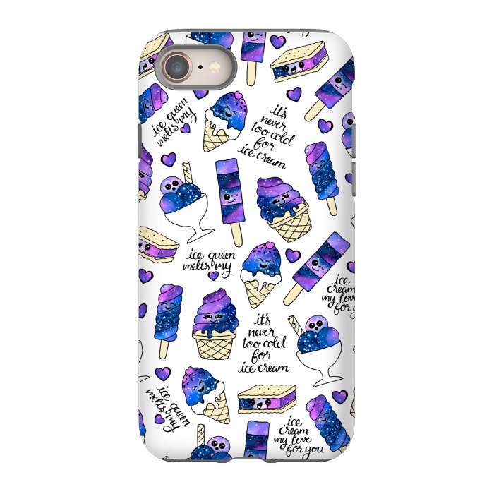 iPhone 8 StrongFit Galaxy Ice Cream by gingerlique