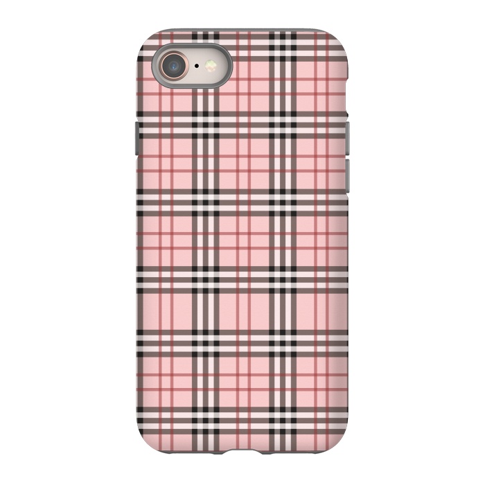 iPhone 8 StrongFit Luxury Plaid by Quirk It Up