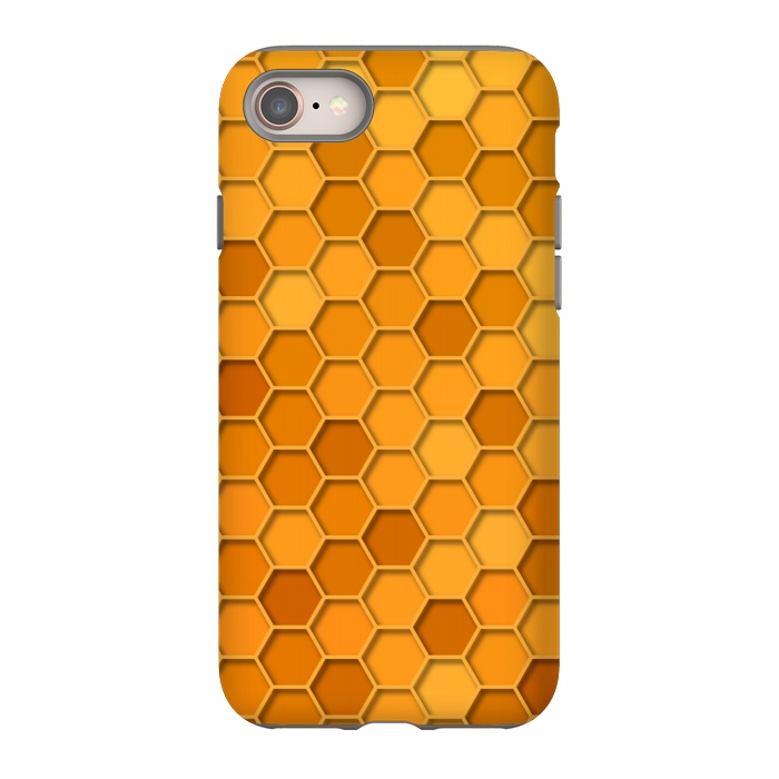 iPhone 8 StrongFit Hexagonal Honeycomb Pattern by Quirk It Up