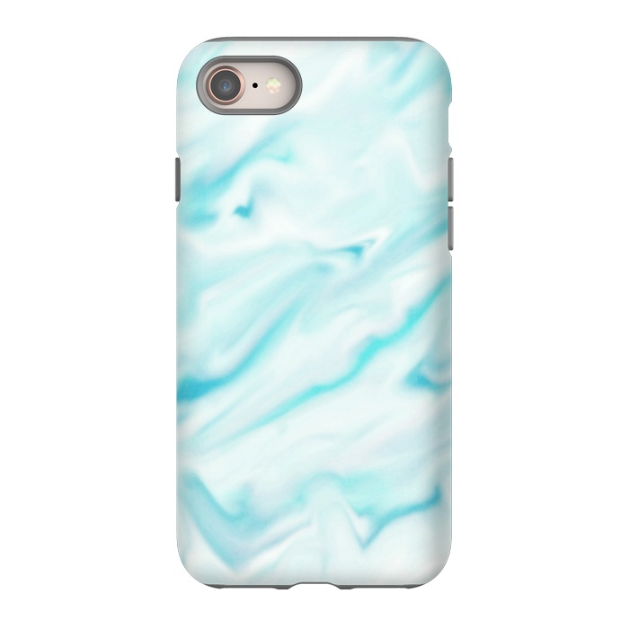 iPhone 8 StrongFit Mint blue abstract paint by Jms