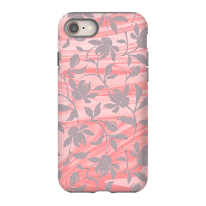iPhone 8 StrongFit Marbled floral by Kashmira Baheti