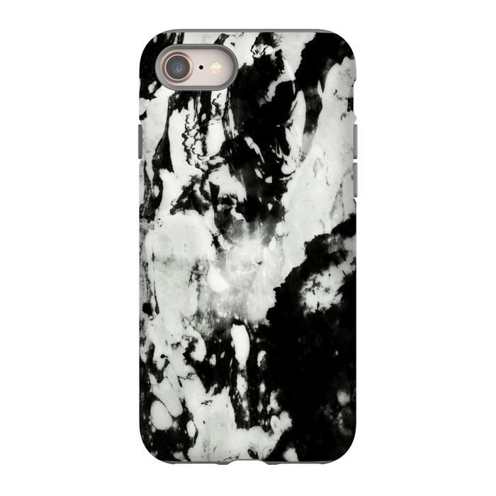 iPhone 8 StrongFit White black marble by Jms