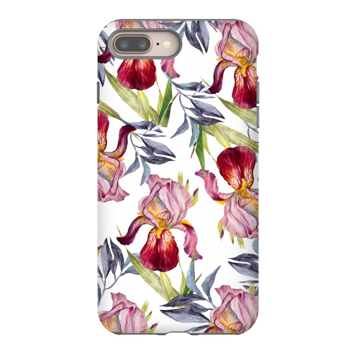 iPhone 8 plus StrongFit Born in Flowers by Creativeaxle