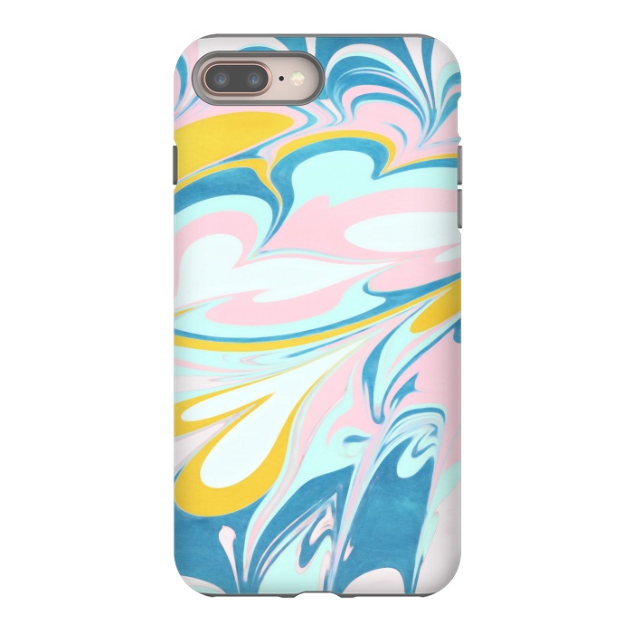 iPhone 8 plus StrongFit Melted Bubblegum Ice Cream by Micklyn Le Feuvre