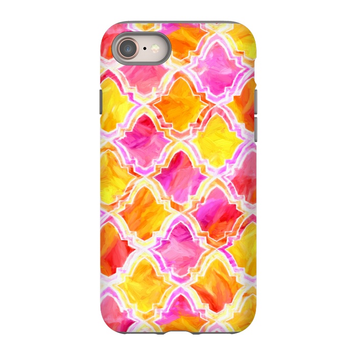 iPhone 8 StrongFit Marrakesh Inspired Moroccan In Sunset Colors  by Tigatiga
