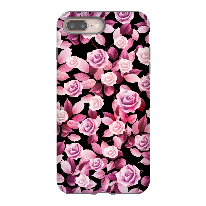 iPhone 8 plus StrongFit Pink roses by Jms