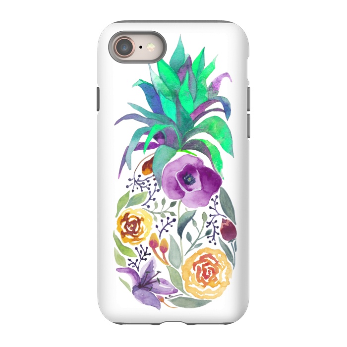 iPhone 8 StrongFit Pretty Pineapple by gingerlique
