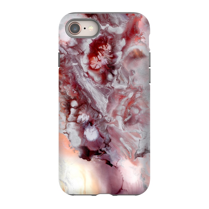 iPhone 8 StrongFit Alcohol Ink Fire   by Tigatiga