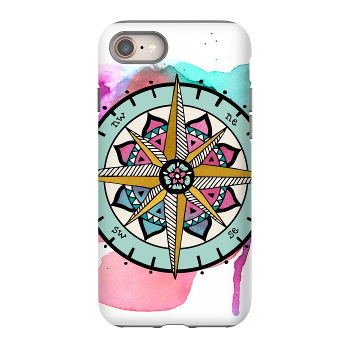 iPhone 8 StrongFit compass by Pom Graphic Design