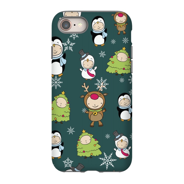 iPhone 8 StrongFit Children Christmas Costumes Pattern by Bledi