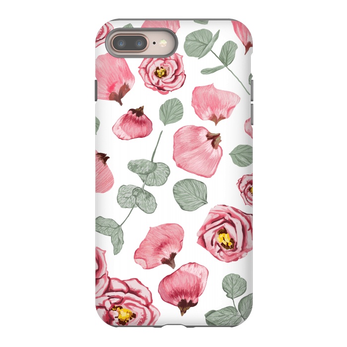 iPhone 8 plus StrongFit Rosy Romance by Uma Prabhakar Gokhale