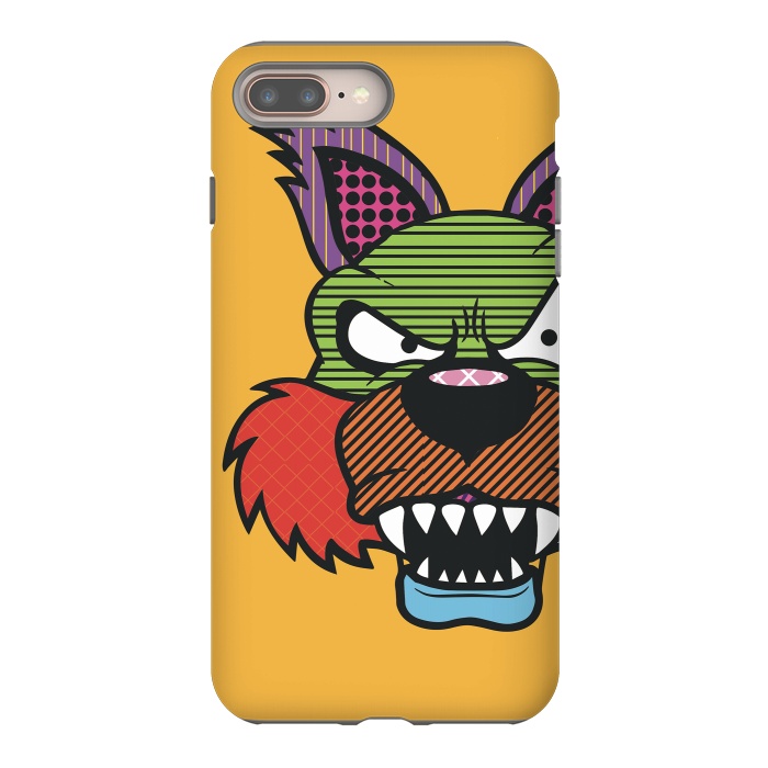iPhone 8 plus StrongFit Happy Wolf by Carlos Maciel