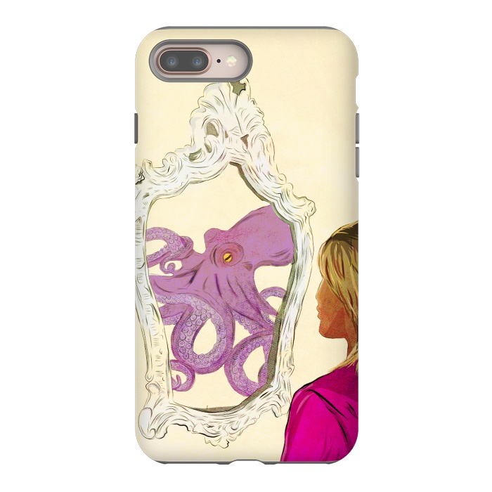 iPhone 8 plus StrongFit The Girl and the octopus by Carlos Maciel