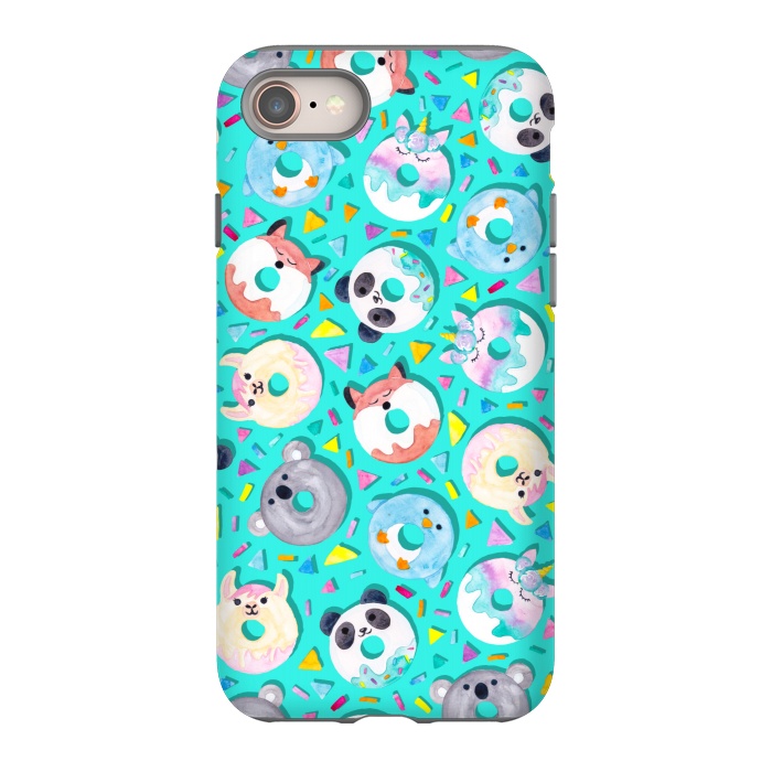 iPhone 8 StrongFit Animal Donut Confetti by gingerlique