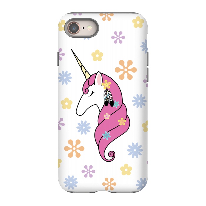 iPhone 8 StrongFit Hippie Unicorn by Laura Nagel
