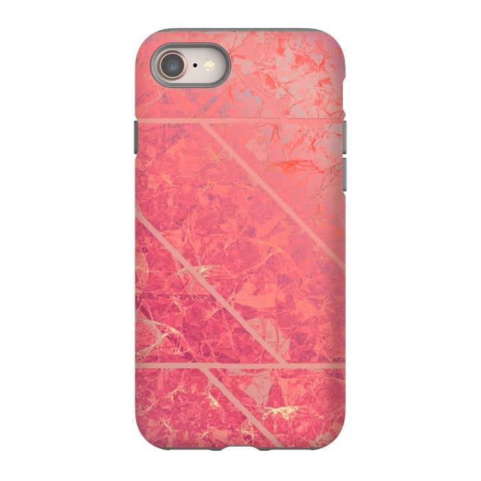 iPhone 8 StrongFit Pink Marble Texture G281 by Medusa GraphicArt