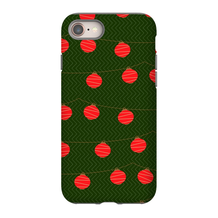 iPhone 8 StrongFit RED LIGHTS PATTERN by MALLIKA