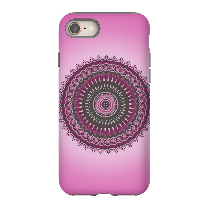 iPhone 8 StrongFit Pink Mandala Ornament 2 by Andrea Haase
