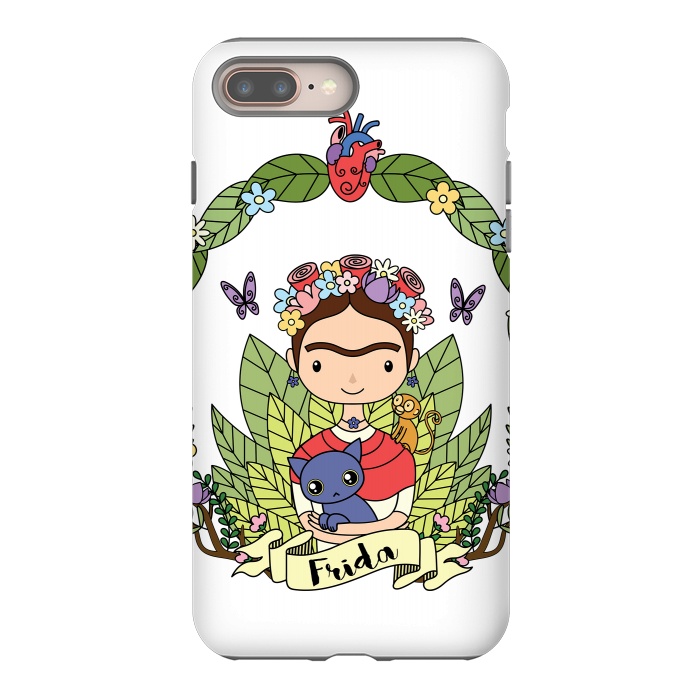 iPhone 8 plus StrongFit Frida by Laura Nagel