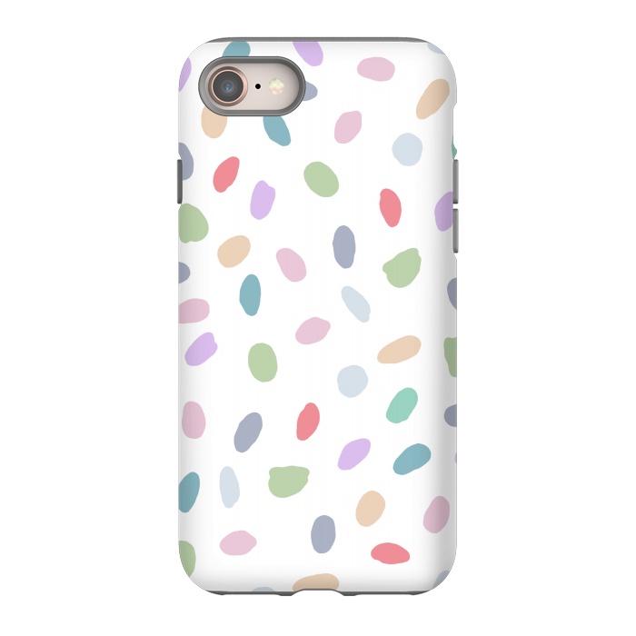 iPhone 8 StrongFit Color Oval Dots by Creativeaxle