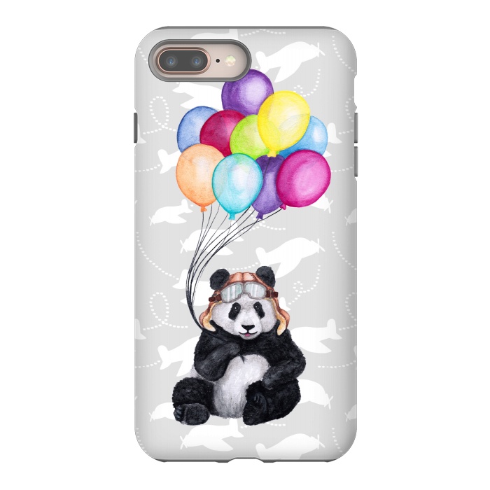 iPhone 8 plus StrongFit Aviator Panda by gingerlique