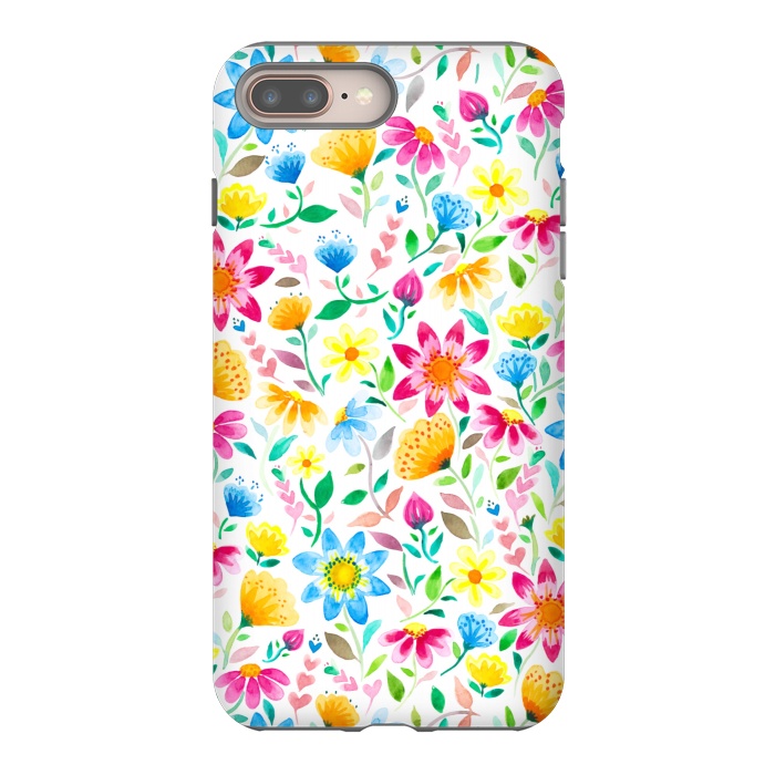 iPhone 8 plus StrongFit Flower Power Garden by gingerlique