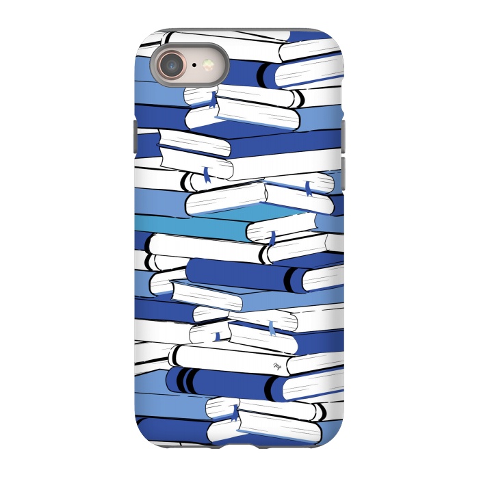 iPhone 8 StrongFit Blue Books by Martina