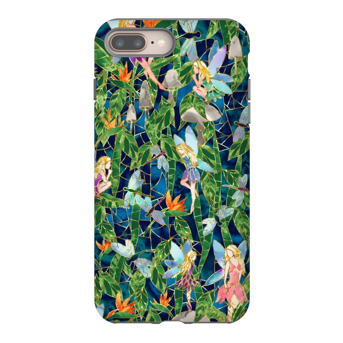 iPhone 8 plus StrongFit Emerald Forest Fairies by gingerlique