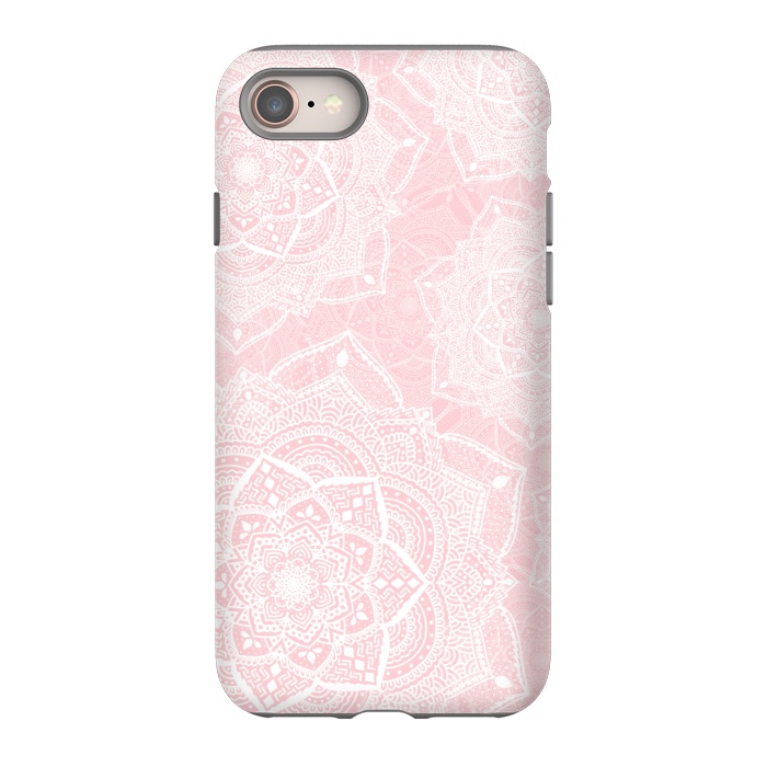 iPhone 8 StrongFit Pink mandalas by Jms