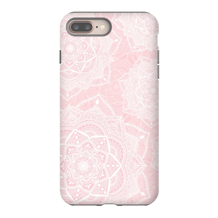 iPhone 8 plus StrongFit Pink mandalas by Jms
