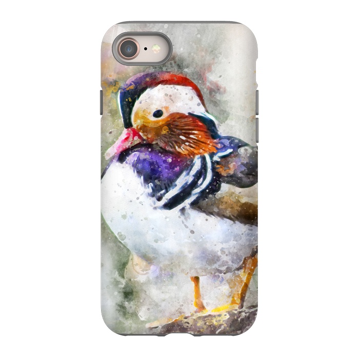 iPhone 8 StrongFit Mandarin Duck by Creativeaxle