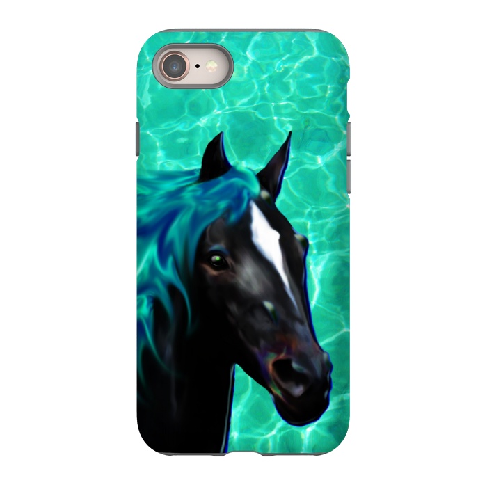 iPhone 8 StrongFit Horse Spirit Water Dream by BluedarkArt