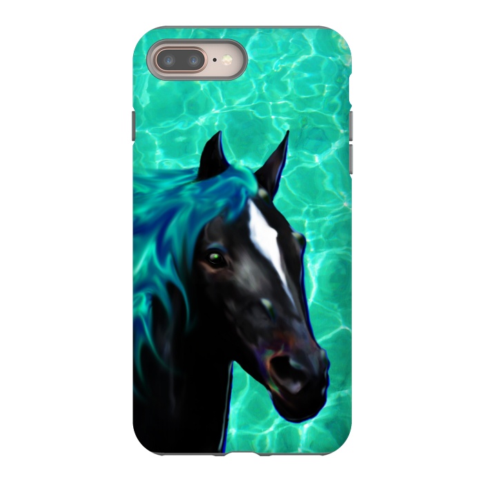 iPhone 8 plus StrongFit Horse Spirit Water Dream by BluedarkArt