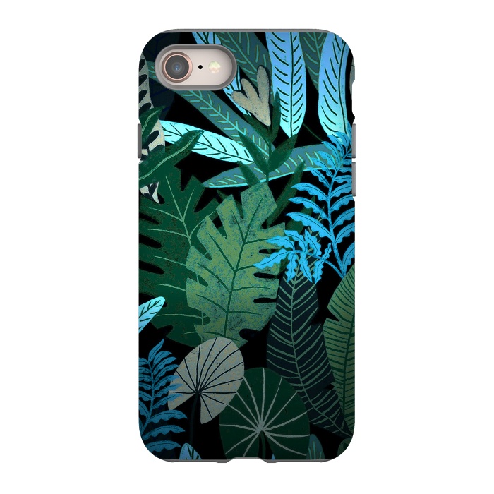 iPhone 8 StrongFit Tropical Jungle at Night- Eve's Jungle by  Utart