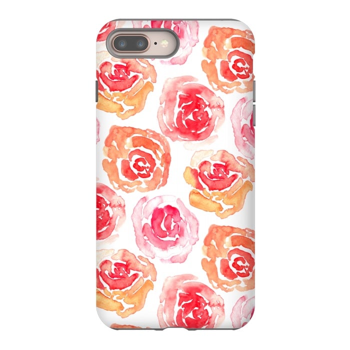 iPhone 8 plus StrongFit Rows of Roses  by Tigatiga
