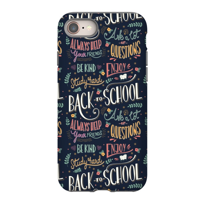 iPhone 8 StrongFit Back to school colorful by Jelena Obradovic