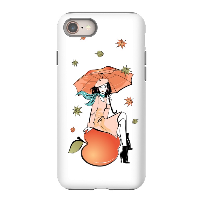 iPhone 8 StrongFit Autumn Girl by Martina
