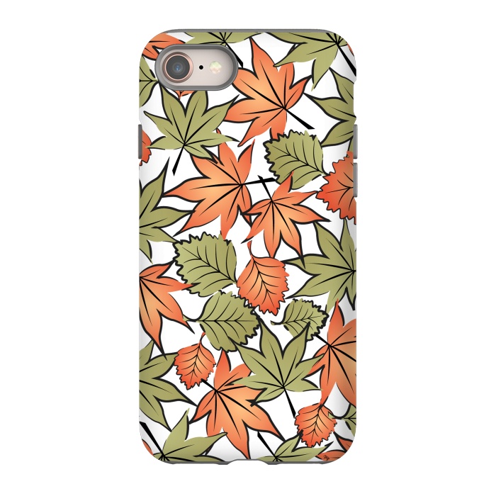 iPhone 8 StrongFit Autumne leaves pattern by Martina