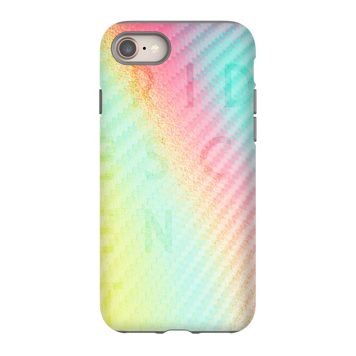 iPhone 8 StrongFit Carbon Iridescent by Carlos Maciel