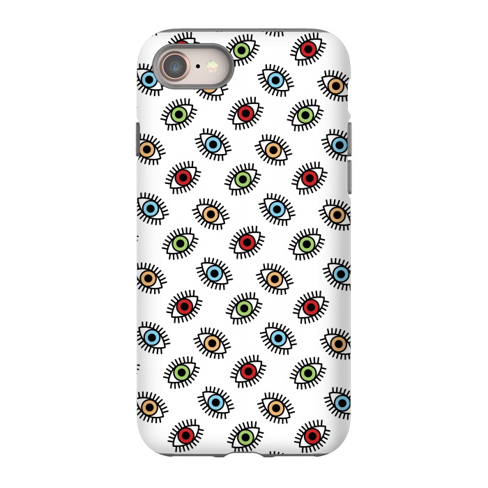 iPhone 8 StrongFit Eyes pattern by Laura Nagel