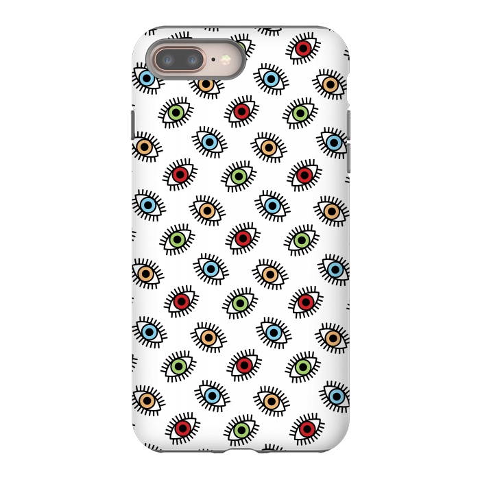 iPhone 8 plus StrongFit Eyes pattern by Laura Nagel
