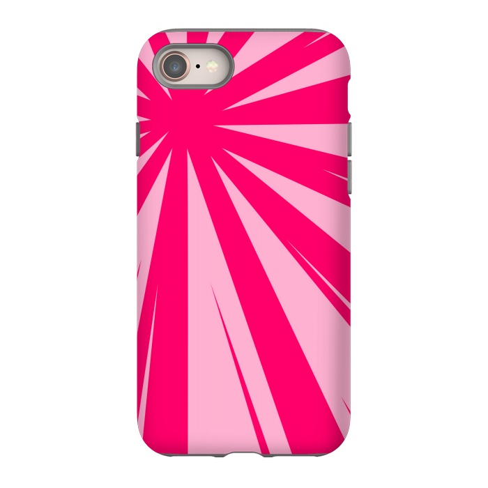 iPhone 8 StrongFit pink lines pattern 2 by MALLIKA