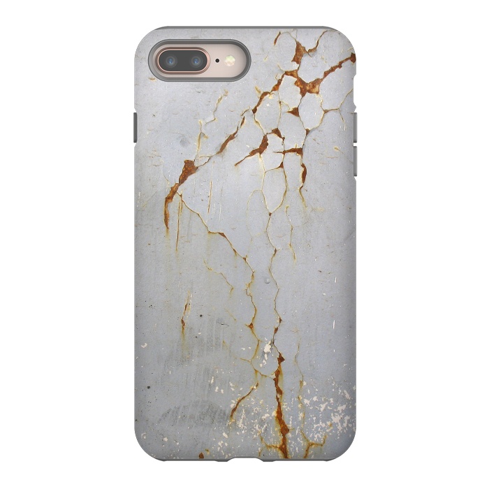 iPhone 8 plus StrongFit Rust Cracks On Metal Surface by Andrea Haase