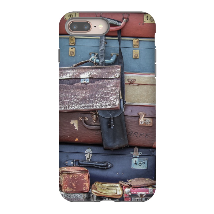 iPhone 8 plus StrongFit Collection Of Old Suitcase by Andrea Haase
