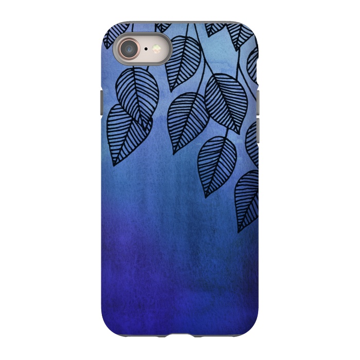 iPhone 8 StrongFit Midnight Garden in Watercolor and Ink by Micklyn Le Feuvre