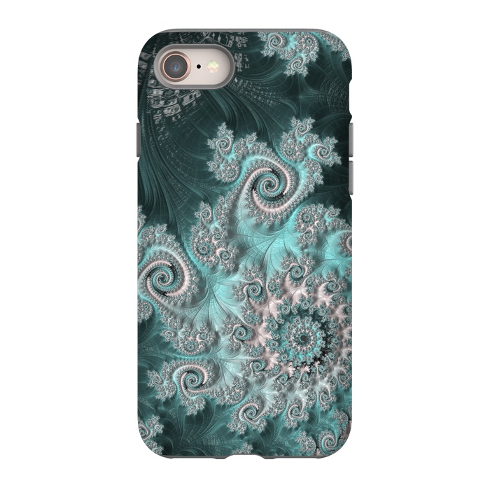 iPhone 8 StrongFit Swirly magical fractal by Andrea Haase