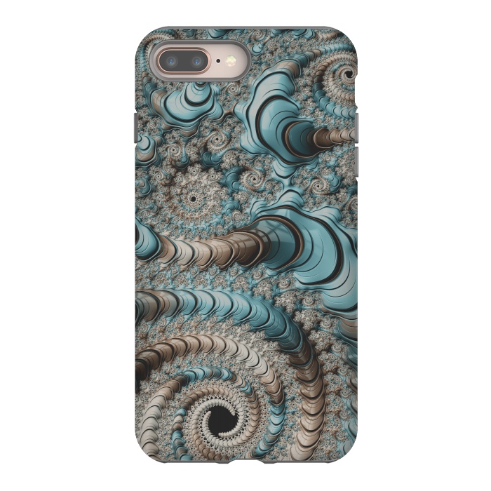 iPhone 8 plus StrongFit Fantastic Fractal Swirls by Andrea Haase