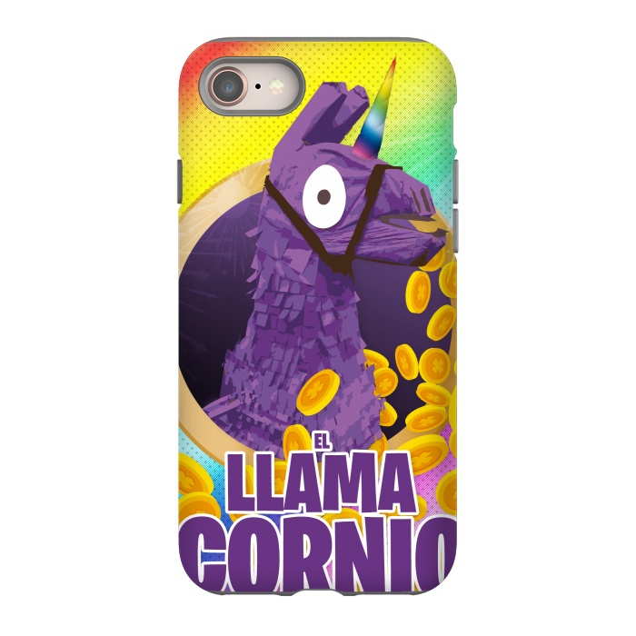 iPhone 8 StrongFit Llamacornio by Carlos Maciel